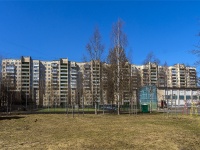 Krasnogvardeisky district, Nastavnikov avenue, 房屋 11 к.1. 公寓楼