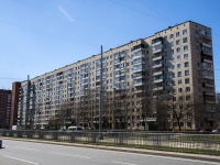 Krasnogvardeisky district, Nastavnikov avenue, 房屋 14 к.1. 公寓楼