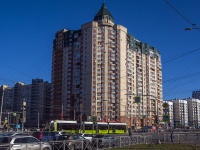 Krasnogvardeisky district, avenue Nastavnikov, house 19. Apartment house