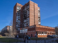 Krasnogvardeisky district, Udarnikov avenue, house 19 к.1. Apartment house