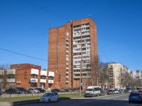 Krasnogvardeisky district, Udarnikov avenue, house 22 к.1. Apartment house
