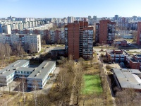 Krasnogvardeisky district, Udarnikov avenue, 房屋 22 к.1. 公寓楼
