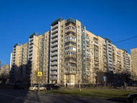 Krasnogvardeisky district, avenue Udarnikov, house 27 к.1. Apartment house