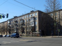 Moskowsky district, Lensoveta st, 房屋 21. 公寓楼
