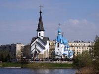 соседний дом: ш. Московское, дом 3. церковь Святого Георгия Победоносца