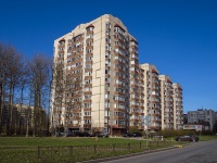 Nevsky district,  Antonov-Ovseenko, house 18. Apartment house