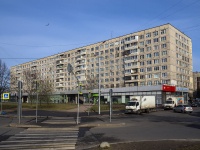 Nevsky district, Narodnaya st, house 2. Apartment house