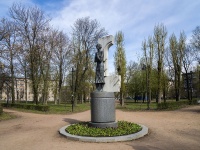 Nevsky district, monument О.Ф. Берггольц Sedov st, monument О.Ф. Берггольц 