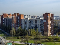 Nevsky district, Rossiyskiy , house 1. Apartment house