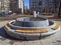 Nevsky district, Tkachey st, 喷泉 
