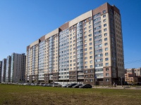 Nevsky district, Soyuzniy , house 6 к.1. Apartment house