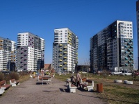 Nevsky district, Soyuzniy , 房屋 10 с.1. 公寓楼