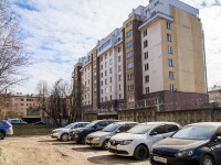 Nevsky district, Olminskogo st, house 10. Apartment house