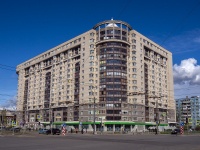 Nevsky district, Solidarnosti avenue, 房屋 14 к.1. 公寓楼