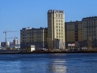 Nevsky district, Oktyabrskaya embankment, 房屋 40 к.1. 公寓楼