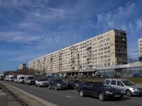Nevsky district, Oktyabrskaya embankment, house 64 к.1. Apartment house