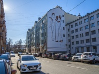 Petrogradsky district,  , house 61. Apartment house