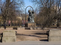 Petrogradsky district, monument Низами Гянджеви , monument Низами Гянджеви