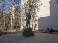 Petrogradsky district, monument  Михаилу Дудину , monument  Михаилу Дудину