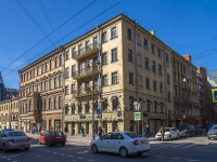 Petrogradsky district, Gatchinskaya st, house 2. Apartment house
