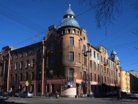 Petrogradsky district, Mira st, 房屋 21. 公寓楼