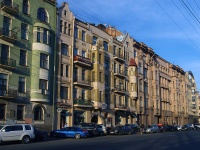 Petrogradsky district, Dobrolyubov avenue, 房屋 21. 公寓楼