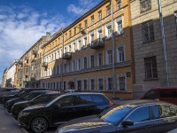 Petrogradsky district, Yablochkov st, house 1. Apartment house