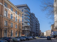 Petrogradsky district, Korpusnaya st, house 3 с.1. Apartment house