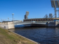 Petrogradsky district, embankment Zhdanovskaya. bridge