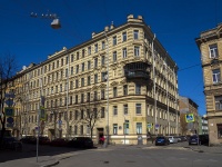 Petrogradsky district, Zverinskaya st, house 44. Apartment house