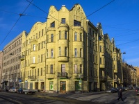 Petrogradsky district, Sezzhinskaya st, house 37. Apartment house