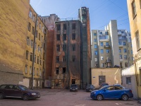 Петроградский район, улица Большая Разночинная, дом 9. аварийное здание