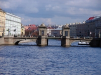 Центральный район, улица Набережная реки Фонтанки. мост "Ломоносова"